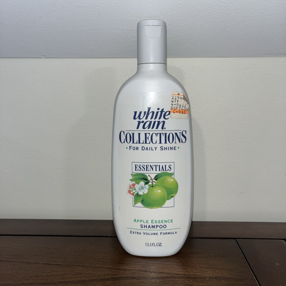 Vintage White Rain Shampoo Apple Essence 13.5 fl. oz Extra Volume 1997